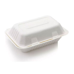 Biodegradable 1000ml Single Division Meal Box - Bagasse (50 per pack)