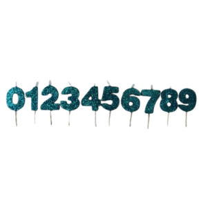 Glitter Blue Candle (6 per pack)