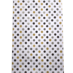 Black, Gold & Silver Polka Medium Grease Proof Bag (25 Per Pack)