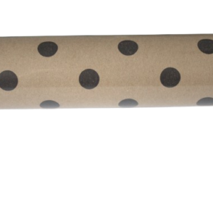 Kraft Black Polka Dots Paper Roll