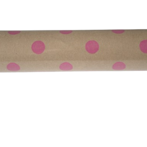 Kraft Pink Polka Dots Paper Roll